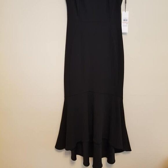 Calvin Klein Black Dress Neckline Embellishments - Picture 2 of 8